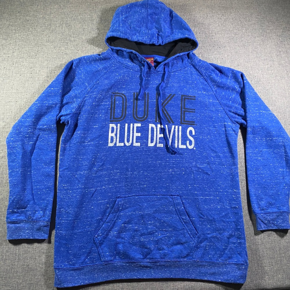 Duke Blue Devils Hoodie Pullover Sweatshirt Blue Men's Size Large Fleece Lined